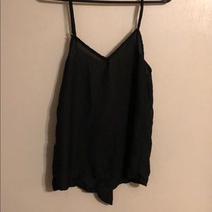 Black tank with bow on back